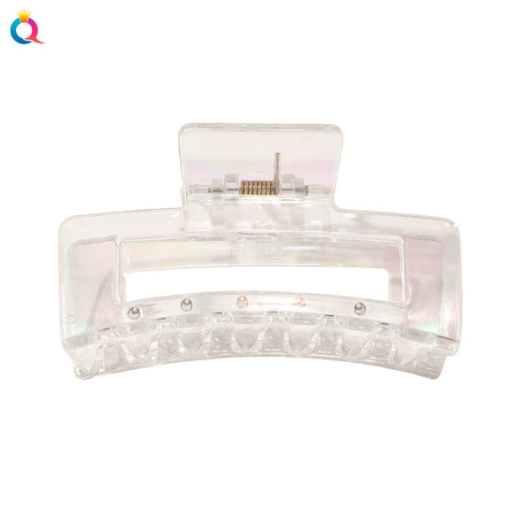 Wholesale Women's Transparent Electroplated Hair Grab Twist Cross Hairpin Hair Accessories