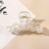 Wholesale Women's Transparent Electroplated Hair Grab Twist Cross Hairpin Hair Accessories