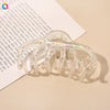 Wholesale Women's Transparent Electroplated Hair Grab Twist Cross Hairpin Hair Accessories