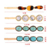 Wholesale Women's Trendy Round Deniershaped Multicolor Zinc Alloy Hairpin Clip