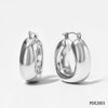 Wholesale Women's U Shaped Geometric Glossy Hollow Stainless Steel Gold Plated Fashion Retro Earrings