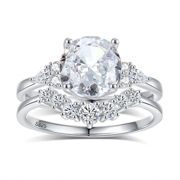 Wholesale Women's Ushape Geometric High Sense 925 Silver Ring With Electroplating
