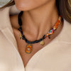Wholesale Women's Ushaped Stainless Steel And Silk Scarf Chain Electroplated Necklace Jewelry For Holiday Vacation Style