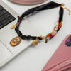 Wholesale Women's Ushaped Stainless Steel And Silk Scarf Chain Electroplated Necklace Jewelry For Holiday Vacation Style
