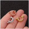 Wholesale Women's Ushaped Stainless Steel Zirconinlaid Ear Clip Jewelry