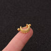 Wholesale Women's Ushaped Stainless Steel Zirconinlaid Ear Clip Jewelry