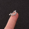 Wholesale Women's Ushaped Stainless Steel Zirconinlaid Ear Clip Jewelry