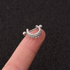 Wholesale Women's Ushaped Stainless Steel Zirconinlaid Ear Clip Jewelry