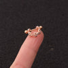 Wholesale Women's Ushaped Stainless Steel Zirconinlaid Ear Clip Jewelry