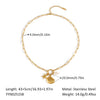 Wholesale Women's Vacation Ocean Style Shell Pearl Matching Elegant Stainless Steel Jewelry With Geometric Shape And Pvd Vacuum Real Gold Electroplating