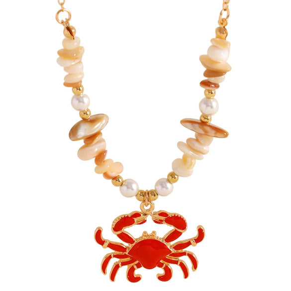 Wholesale Women's Vacation Style Animal Shaped Alloy Electroplated Pendant Necklace With Regular Chain