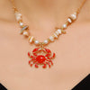 Wholesale Women's Vacation Style Animal Shaped Alloy Electroplated Pendant Necklace With Regular Chain