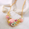 Wholesale Women's Vacation Style Minimalist Star Shape Alloy Electroplated Necklace