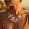 Wholesale Women's Vacation Style Minimalist Star Shape Alloy Electroplated Necklace