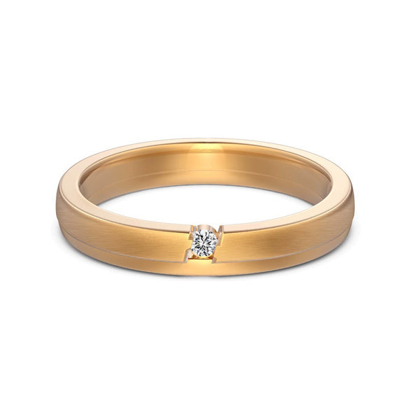 Wholesale Women's Valentine's Day Ring 925 Sterling Silver Geometric Frosted Wiredrawing Microinlaid Zircon Electroplated Ring