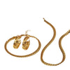 Wholesale Women's Vervain Wheat Jewelry Set With Horse Whip Chain Stainless Steel Electroplated