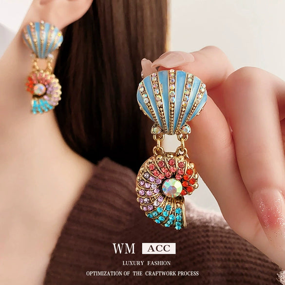 Wholesale Women's Vintage Alloy Geometric Drop Necklace With Electroplating And String Of Pearls Chain