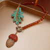 Wholesale Women's Vintage Alloy Geometric Drop Necklace With Electroplating And String Of Pearls Chain