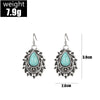 Wholesale Women's Vintage Bohemian Alloy Drop Shaped Geometric Electroplated Earrings