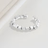 Wholesale Women's Vintage Broken Open Ring S925 Sterling Silver Geometric Electroplated
