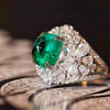 Wholesale Women's Vintage Copper Zircon Geometric Ring