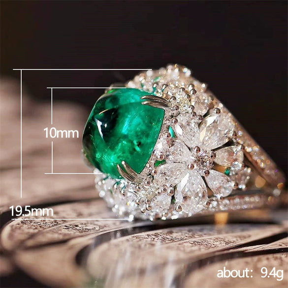 Wholesale Women's Vintage Copper Zircon Geometric Ring