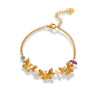 Wholesale Women's Vintage Elegant Geometric Butterfly Stainless Steel Electroplated Bracelet