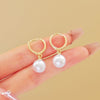 Wholesale Women's Vintage Elegant Water Drop Shape Zinc Alloy Earrings With Electroplating Treatment Light Luxury Style