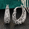 Wholesale Women's Vintage Fashion Ol Style Copper Ushaped Carved Hollow Pattern Electroplated Earrings