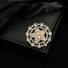 Wholesale Women's Vintage Geometric Alloy Diamondencrusted Antilight Electroplated Brooch Jewelry