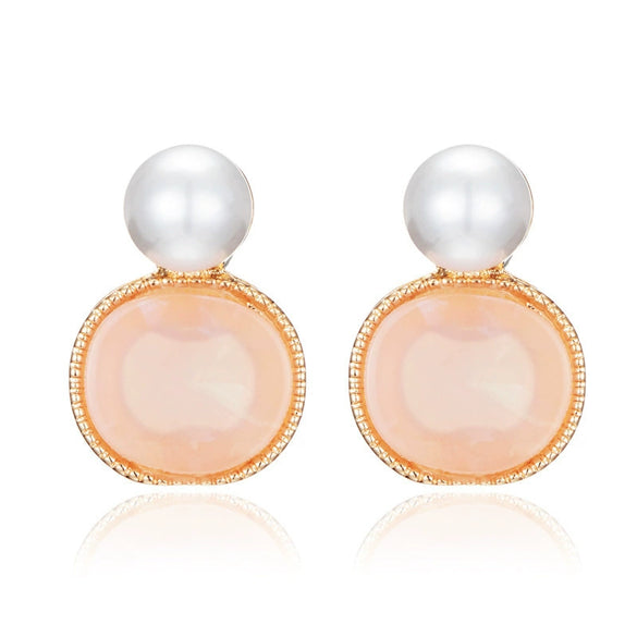 Wholesale Women's Vintage Geometric Alloy Earrings With Electroplating Treatment