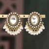 Wholesale Women's Vintage Geometric Alloy Rhinestone Pearl Drop Earrings