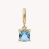 Wholesale Women's Vintage Geometric Copper Pendant With Mixed Gemstone Inlay And 18K Gold Vacuum Furnace Plating December Birthstone Design