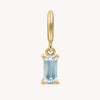 Wholesale Women's Vintage Geometric Copper Pendant With Mixed Gemstone Inlay And 18K Gold Vacuum Furnace Plating December Birthstone Design