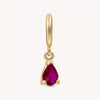 Wholesale Women's Vintage Geometric Copper Pendant With Mixed Gemstone Inlay And 18K Gold Vacuum Furnace Plating December Birthstone Design