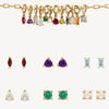 Wholesale Women's Vintage Geometric Copper Pendant With Mixed Gemstone Inlay And 18K Gold Vacuum Furnace Plating December Birthstone Design