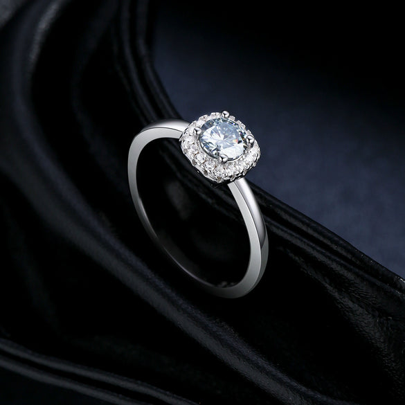 Wholesale Women's Vintage Geometric Diamond Ring S925 Silver