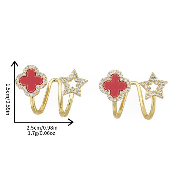Wholesale Women's Vintage Geometric Dripping Oil Earrings With Electroplating