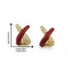 Wholesale Women's Vintage Geometric Dripping Oil Earrings With Electroplating