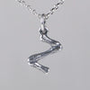 Wholesale Women's Vintage Geometric English Letter S925 Silver Necklace Pendant