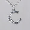 Wholesale Women's Vintage Geometric English Letter S925 Silver Necklace Pendant