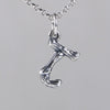 Wholesale Women's Vintage Geometric English Letter S925 Silver Necklace Pendant