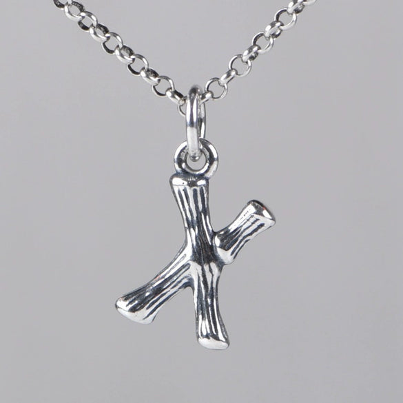 Wholesale Women's Vintage Geometric English Letter S925 Silver Necklace Pendant