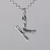 Wholesale Women's Vintage Geometric English Letter S925 Silver Necklace Pendant