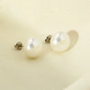 Wholesale Women's Vintage Geometric Stainless Steel Earrings Set With Pearls