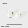 Wholesale Women's Vintage Geometric Stainless Steel Earrings Set With Pearls