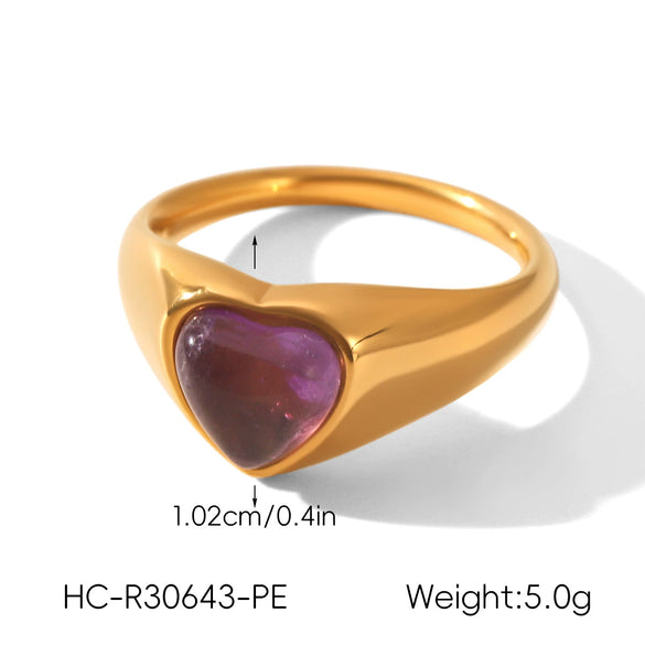 Wholesale Women's Vintage Geometric Stainless Steel Electroplated Ring Jewelry Accessories