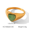Wholesale Women's Vintage Geometric Stainless Steel Electroplated Ring Jewelry Accessories