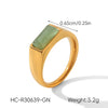 Wholesale Women's Vintage Geometric Stainless Steel Electroplated Ring Jewelry Accessories
