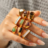 Wholesale Women's Vintage Geometric Stainless Steel Electroplated Ring Jewelry Accessories